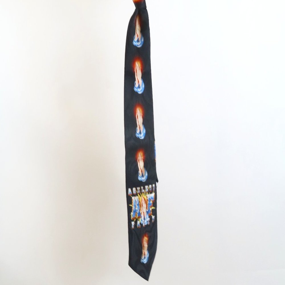 Vintage Praying Hands Ageless Faith Black Tie